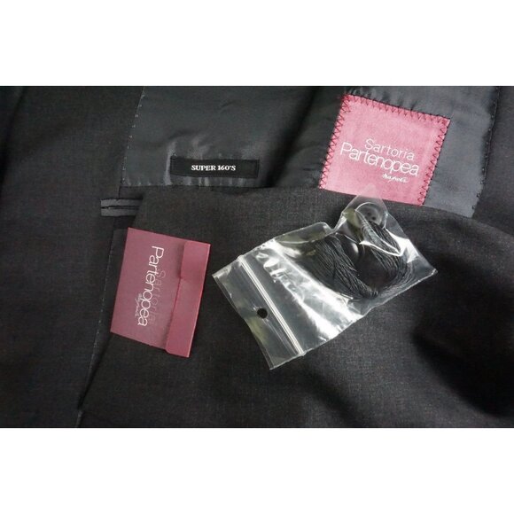 Sartoria Partenopea Charcoal S160s Wool Sport Coat Jacket Sz 40R Brand NEW